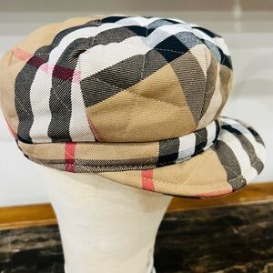 Burberry Beige Plaid Cap